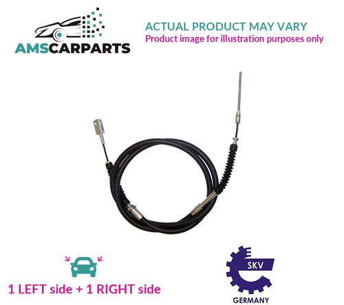 Handbrake cable pair rear - handbrake,